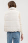 Winter Flurries White Puffer Vest