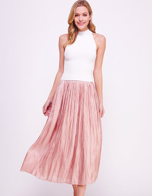 Frills of Rose Shimmer Skirt