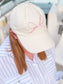 Pink/Cream Bow Hat