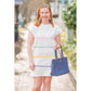 Spring Embrace White/Sequin Mini Dress
